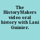 The HistoryMakers video oral history with Lani Guinier.