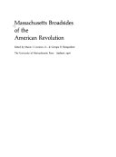 Massachusetts broadsides of the American Revolution /