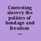 Contesting slavery the politics of bondage and freedom in the new American nation /