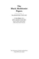 The Black abolitionist papers /