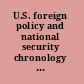 U.S. foreign policy and national security chronology and index for the 20th century /