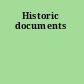 Historic documents