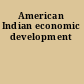 American Indian economic development