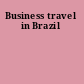 Business travel in Brazil