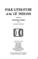 Folk literature of the Gê Indians /