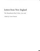 Letters from New England : the Massachusetts Bay Colony, 1629-1638 /