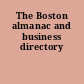 The Boston almanac and business directory