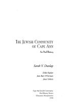 The Jewish community of Cape Ann : an oral history /