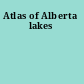 Atlas of Alberta lakes