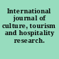 International journal of culture, tourism and hospitality research.