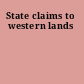 State claims to western lands