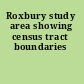 Roxbury study area showing census tract boundaries