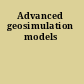 Advanced geosimulation models