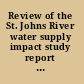 Review of the St. Johns River water supply impact study report 1 /