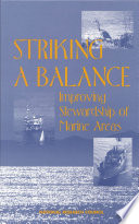 Striking a balance improving stewardship of marine areas /