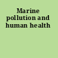 Marine pollution and human health