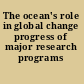 The ocean's role in global change progress of major research programs /