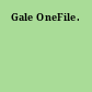 Gale OneFile.