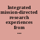 Integrated mission-directed research experiences from environmental and natural resource management /