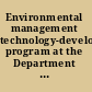 Environmental management technology-development program at the Department of Energy 1995 review /