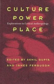 Culture, power, place : explorations in critical anthropology /