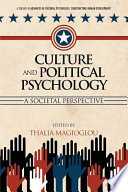 Culture and political psychology : a societal perspective /
