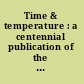 Time & temperature : a centennial publication of the American Folklore Society /