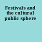 Festivals and the cultural public sphere