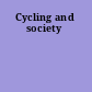 Cycling and society