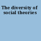 The diversity of social theories