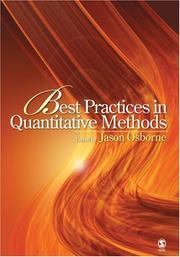 Best practices in quantitative methods /