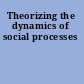 Theorizing the dynamics of social processes