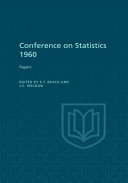 Conference on statistics 1960, Queen's University, Kingston, Canada : papers /