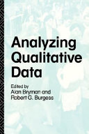 Analyzing qualitative data /