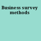 Business survey methods