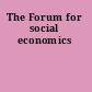 The Forum for social economics
