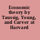 Economic theory by Taussig, Young, and Carver at Harvard