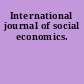 International journal of social economics.