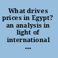 What drives prices in Egypt? an analysis in light of international experience /