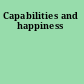 Capabilities and happiness
