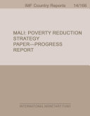 Mali : poverty reduction strategy paper-progress report.