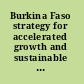 Burkina Faso strategy for accelerated growth and sustainable development, 2011-2015.
