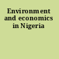 Environment and economics in Nigeria