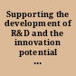 Supporting the development of R&D and the innovation potential of post-socialist countries