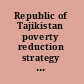 Republic of Tajikistan poverty reduction strategy paper second progress report.