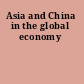 Asia and China in the global economy