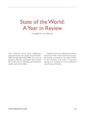 State of the World 2009 : into a warming world : a Worldwatch Institute report on progress toward a sustainable society /