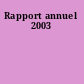 Rapport annuel 2003