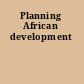 Planning African development