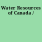 Water Resources of Canada /